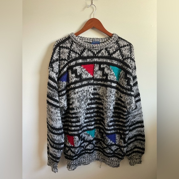 Vintage Handmade Knit Sweater - Picture 3 of 6